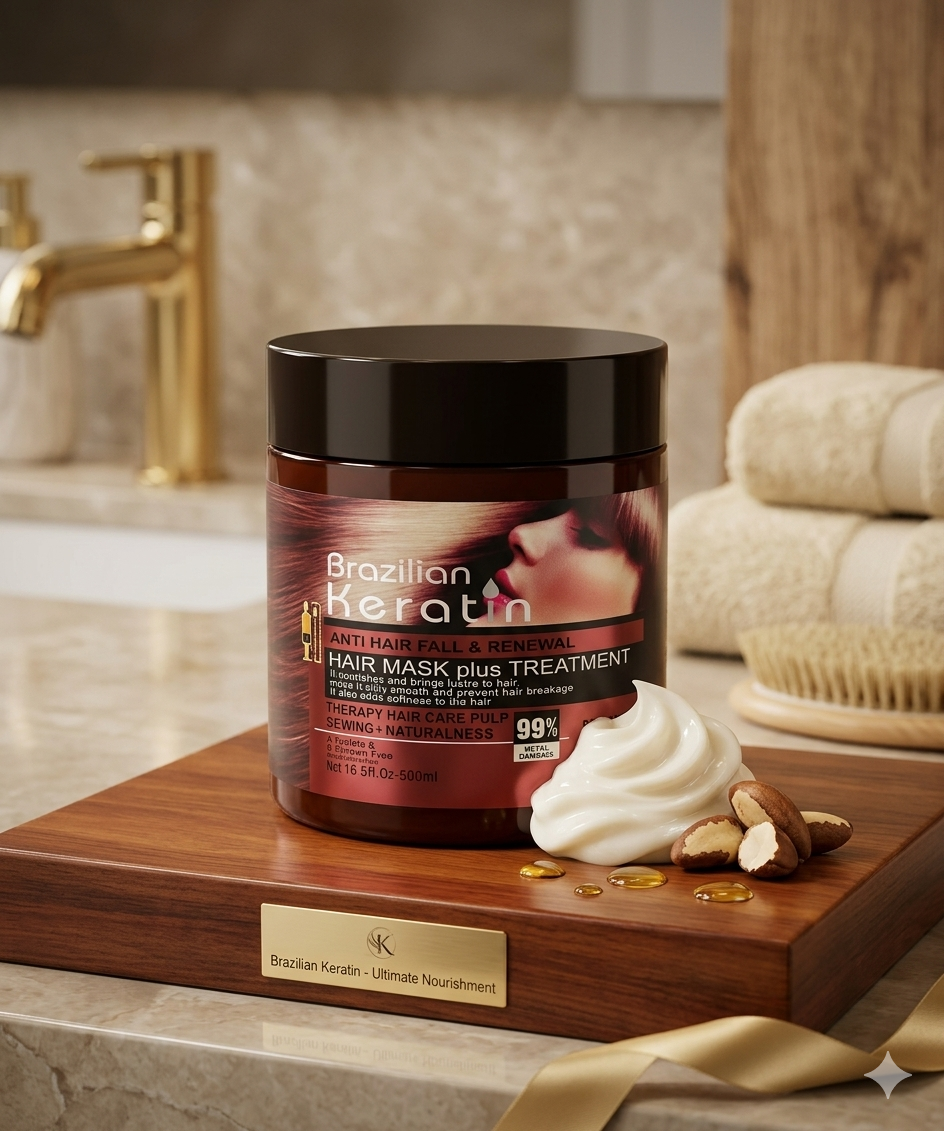 Brazilian Keratin Hair Mask Plus Treatment – Deep Repair & Smoothness Formula