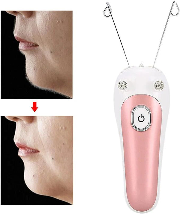 Electric Facial Threading Hair Remover - threading head detail