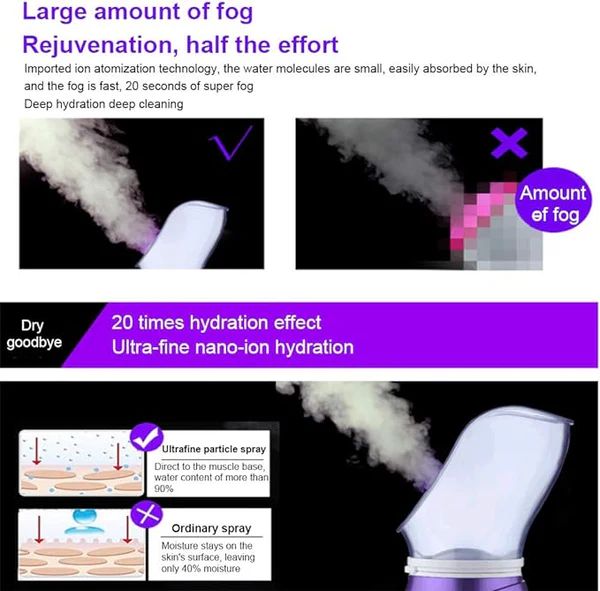 Nano Facial Steamer - in use